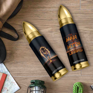 Gifts For Dad Bullet Tumbler The Man The Myth The Legend Strong Lion TB09 Print Your Wear