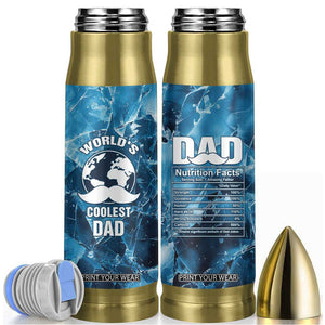 Gifts For Dad Bullet Tumbler World's Coolest Dad No.1 Dad TB09 Ice Blue Print Your Wear