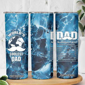 Gifts For Dad Skinny Tumbler World's Coolest Dad No.1 Dad TB09 Print Your Wear
