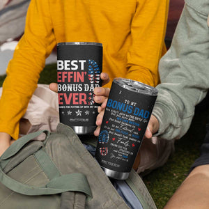 Gifts For Bonus Dad Tumbler Cup Best Effin' Bonus Dad Ever Thank You Step Dad TB09 Print Your Wear