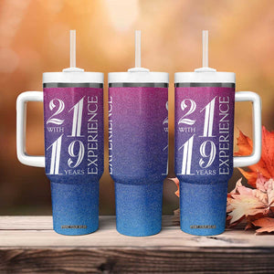 Funny Birthday Gifts Tumbler With Handle 21 With 19 Years Experience TB09 Print Your Wear