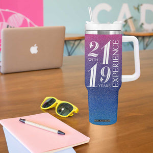 Funny Birthday Gifts Tumbler With Handle 21 With 19 Years Experience TB09 Print Your Wear