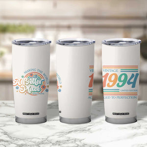 Funny Birthday Gifts For Women Tumbler Cup Aged To Perfection 30th Birthday Making The World A Better Place Since 1994 TB09 Print Your Wear