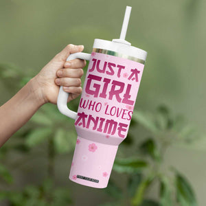 Anime Lover Gifts for Girls Tumbler With Handle Just A Girl Who Loves Anime TB09 Print Your Wear
