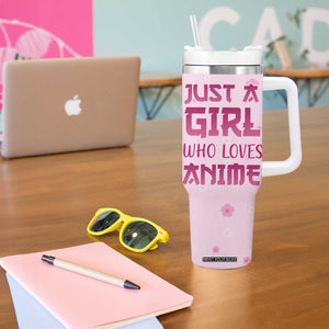 Anime Lover Gifts for Girls Tumbler With Handle Just A Girl Who Loves Anime TB09 Print Your Wear