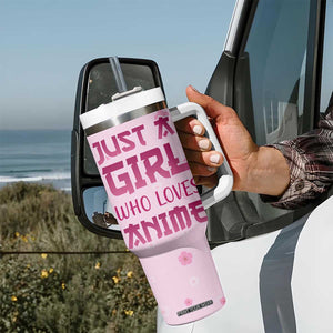 Anime Lover Gifts for Girls Tumbler With Handle Just A Girl Who Loves Anime TB09 Print Your Wear