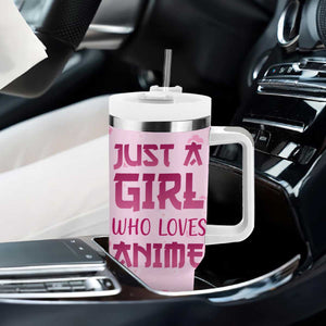 Anime Lover Gifts for Girls Tumbler With Handle Just A Girl Who Loves Anime TB09 Print Your Wear
