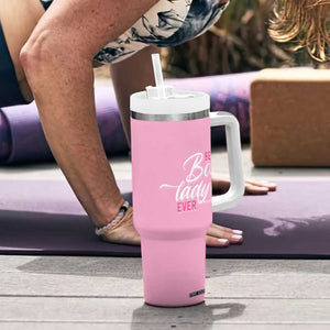Gifts for Female Boss Tumbler With Handle Best Boss Lady Ever TB09 Print Your Wear