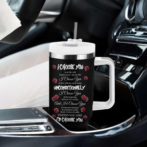 Romantic Gift for Valentine Tumbler With Handle I Choose You Love You Forever And Always TB09 Print Your Wear