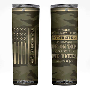 Valentines Day Gifts for Him Skinny Tumbler Best Husband Ever Valentine Anniversary Birthday TB09 Camouflage Print Your Wear