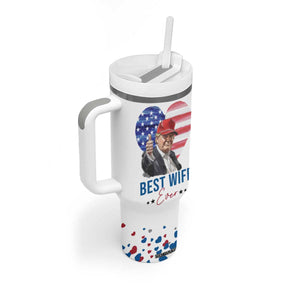 Funny Gifts for Wife Tumbler With Handle Best Wife Ever Trump Anniversary Valentines TB09 Print Your Wear
