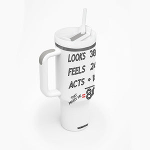 Funny 80th Birthday Tumbler With Handle Happy 1944 80 Years Old Birthday Gifts TB10 Print Your Wear