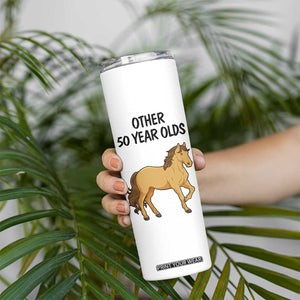 50th Birthday Skinny Tumbler Funny Dancing Unicorn 1976 Other 50 Year Olds TB10 Print Your Wear
