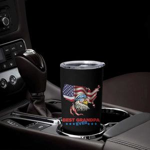 Best Grandpa Ever Tumbler Cup Gifts for Grandfather New Grandfather Granddad Eagle US Flag TB10 Print Your Wear