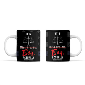 Lawyer Gifts For Women Coffee Mug Pass the Bar Exam Gifts For Female Lawyers Law School Graduation TB10 Black Print Your Wear