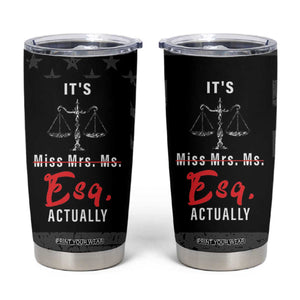 Lawyer Gifts For Women Tumbler Cup Pass the Bar Exam Gifts For Female Lawyers Law School Graduation TB10 Black Print Your Wear