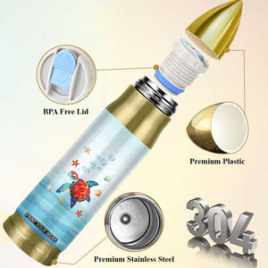 Sea Turtle Gifts Bullet Tumbler Beach Ocean Gifts For Women Turtle Lovers TB10 Print Your Wear