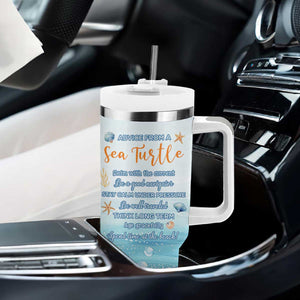 Sea Turtle Gifts Tumbler With Handle Beach Ocean Gifts For Women Turtle Lovers TB10 Print Your Wear