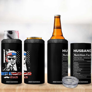 Best Husband Ever 4 in 1 Can Cooler Tumbler Anniversary Gifts For Hubby From Wifey TB10 Print Your Wear