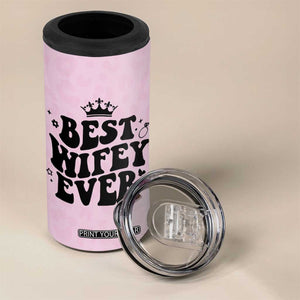 Gifts For Wife from Husband 4 in 1 Can Cooler Tumbler Best Wifey Ever Bride Bachelorette Wedding Gifts TB10 Print Your Wear