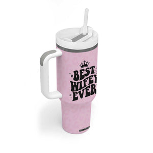 Gifts For Wife from Husband Tumbler With Handle Best Wifey Ever Bride Bachelorette Wedding Gifts TB10 Print Your Wear