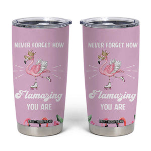 Flamingo Gifts Tumbler Cup Appreciation Inspirational Gift for Her TB10 Pink Print Your Wear