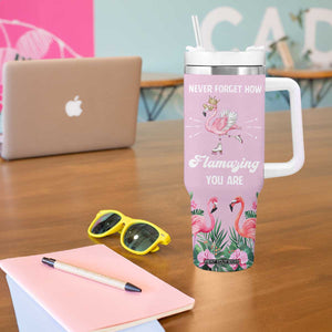 Flamingo Gifts Tumbler With Handle Appreciation Inspirational Gift for Her TB10 Print Your Wear