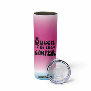 Queen Of The Camper Skinny Tumbler RV Camping Camper Life TB10 Print Your Wear