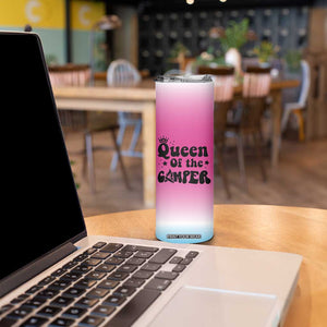Queen Of The Camper Skinny Tumbler RV Camping Camper Life TB10 Print Your Wear