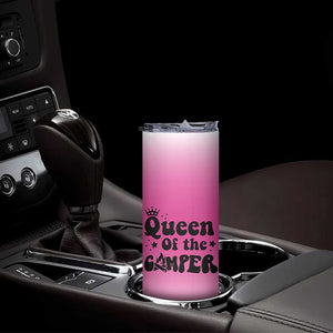 Queen Of The Camper Skinny Tumbler RV Camping Camper Life TB10 Print Your Wear