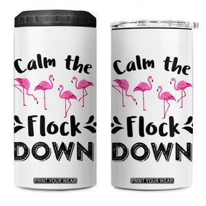 Gifts For Flamingo Lover 4 in 1 Can Cooler Tumbler Cute Animal Lover Gifts For Her TB10 One Size: 16 oz White Print Your Wear