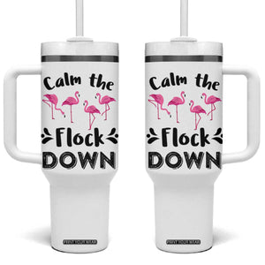 Gifts For Flamingo Lover Tumbler With Handle Cute Animal Lover Gifts For Her TB10 One Size: 40 oz White Print Your Wear