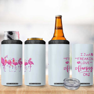 Flamingo Lover Gifts 4 in 1 Can Cooler Tumbler Cute Flamingo Gifts For Women Who Loves Flamingos TB10 Print Your Wear