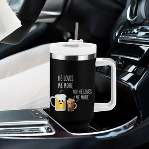 Funny Coffee Tumbler With Handle Too Early For Beer TB10 Print Your Wear
