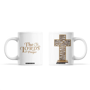 Christian Inspirational Coffee Mug The Lords Prayer Bible Verses Christian Gift TB10 White Print Your Wear