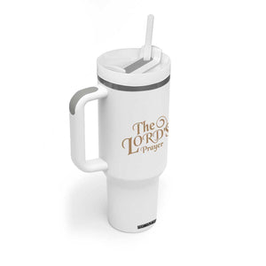 Christian Inspirational Tumbler With Handle The Lords Prayer Bible Verses Christian Gift TB10 Print Your Wear