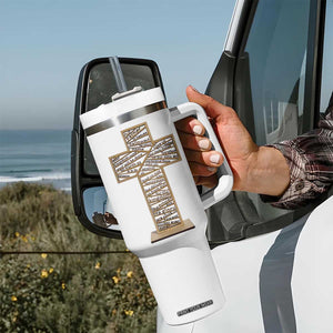 Christian Inspirational Tumbler With Handle The Lords Prayer Bible Verses Christian Gift