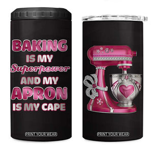 Baking Gifts For Women 4 in 1 Can Cooler Tumbler Bread Maker Sourdough Gift TB10 One Size: 16 oz Black Print Your Wear