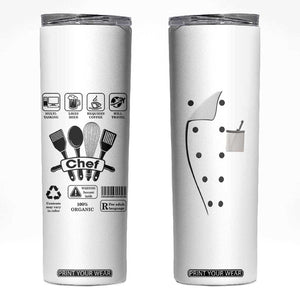 Chef Gifts Skinny Tumbler Gifts For Cooking Lovers Culinary Students TB10 White Print Your Wear