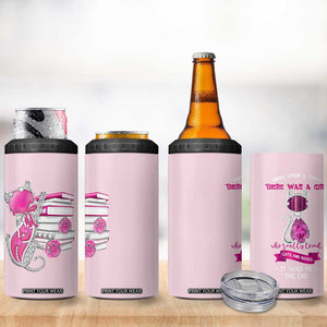 Cat Book Lovers Gifts 4 in 1 Can Cooler Tumbler Cute Bookish Present Book Club Gifts TB10 Print Your Wear