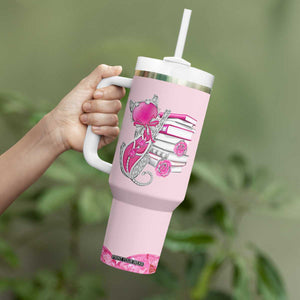 Cat Book Lovers Gifts Tumbler With Handle Cute Bookish Present Book Club Gifts TB10 Print Your Wear
