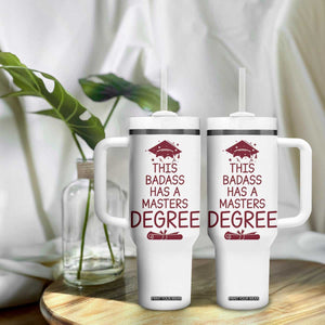 Masters Degree Graduation Tumbler With Handle This Badass Has A Masters Degree TB10 Print Your Wear