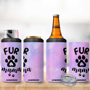 Fur Mama 4 in 1 Can Cooler Tumbler Cat Dog Mom Gifts For New Puppy Fur Baby Owners TB10 Print Your Wear