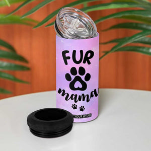Fur Mama 4 in 1 Can Cooler Tumbler Cat Dog Mom Gifts For New Puppy Fur Baby Owners TB10 Print Your Wear