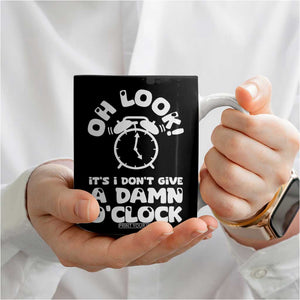 Funny Retirement Gifts Coffee Mug Oh Look Its I Dont Give a Damn O Clock Retired Coworker Gag Gifts TB10 Print Your Wear