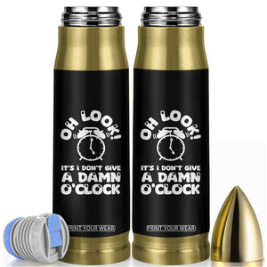 Funny Retirement Gifts Bullet Tumbler Oh Look Its I Dont Give a Damn O Clock Retired Coworker Gag Gifts TB10 Black Print Your Wear
