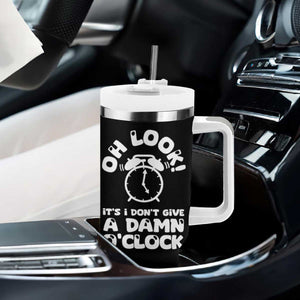 Funny Retirement Gifts Tumbler With Handle Oh Look Its I Dont Give a Damn O Clock Retired Coworker Gag Gifts TB10 Print Your Wear