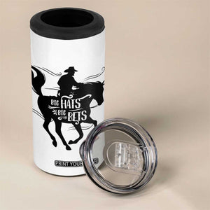 Funny Horse Racing 4 in 1 Can Cooler Tumbler Big Hats Big Bets Derby Party TB10 Print Your Wear
