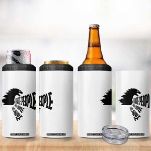 I Hate People 4 in 1 Can Cooler Tumbler Giant Monster Anti Social Introvert TB10 Print Your Wear