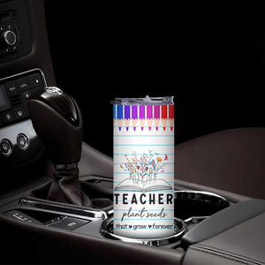 Best Teacher Appreciation Gifts Skinny Tumbler Helping Little Minds Grow Forever TB10 Print Your Wear
